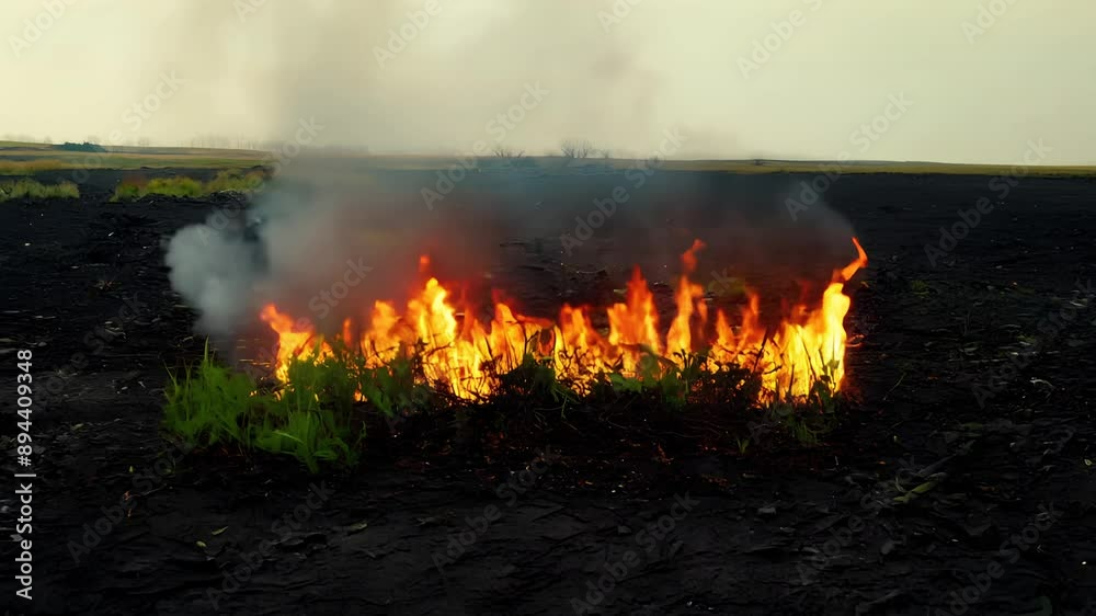 2025 in flames, motion title background. 2025 in flames, motion title background.