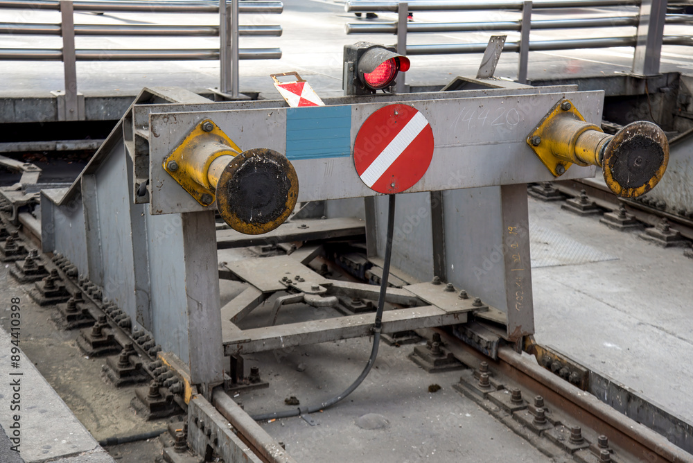 end of a railway at the main station in Zurich