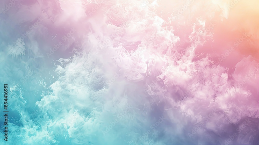 Fototapeta premium A calming abstract background featuring soft pastel gradients and subtle textures