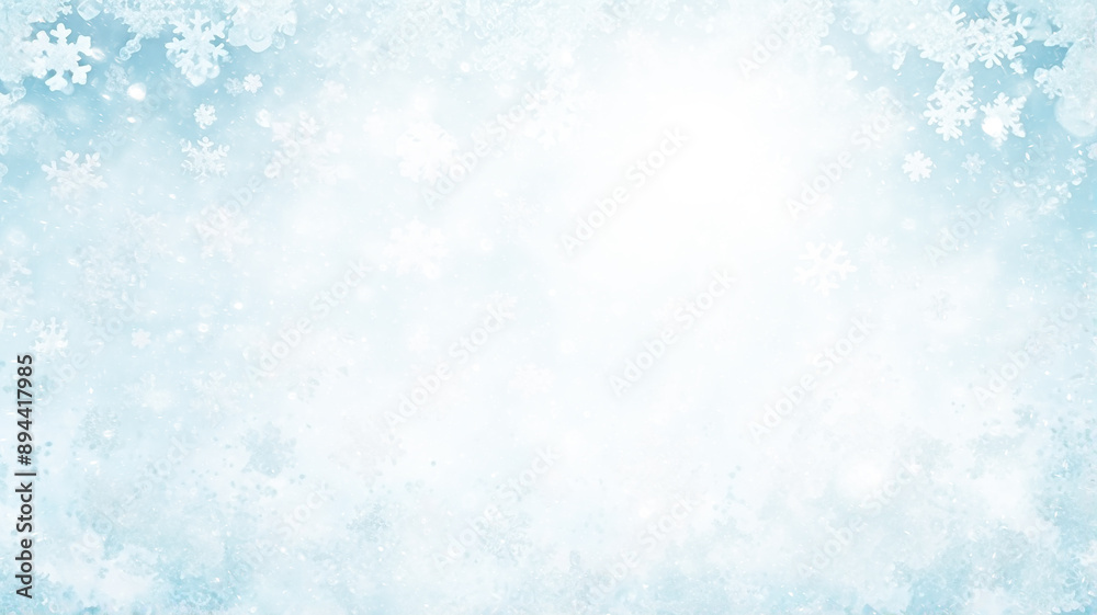 white background, snow blurred, snowflakes empty copy space, blank winter christmas letter postcard design white background, snow blurred, snowflakes empty copy space, blank winter christmas letter postcard design