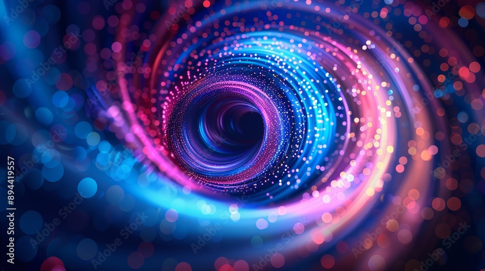 Abstract Spiral of Lights Abstract Spiral of Lights