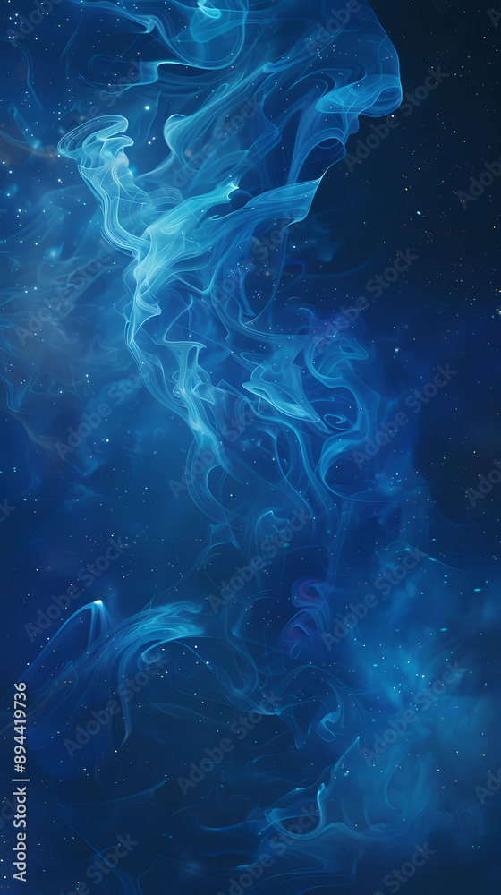 Blue smoke flowing Blue smoke flowing