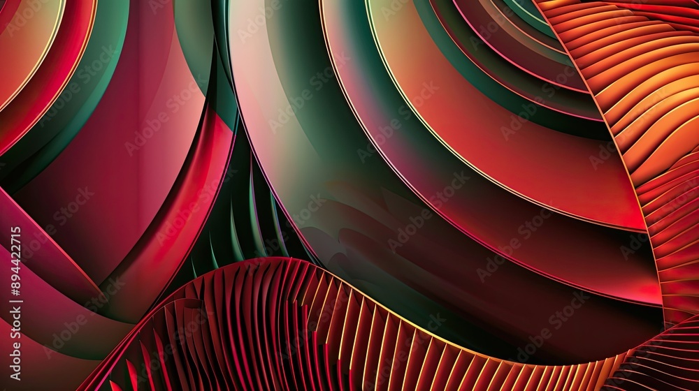 custom made wallpaper toronto digitalAn abstract background with a mix of straight lines and curved patterns in contrasting colors
