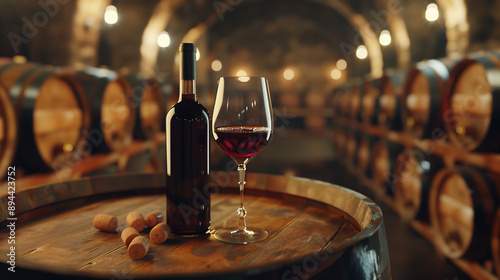 wine in the cellar