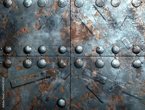 3dbackground, shiny, industrial, grunge, distressed metal, rugged design photo