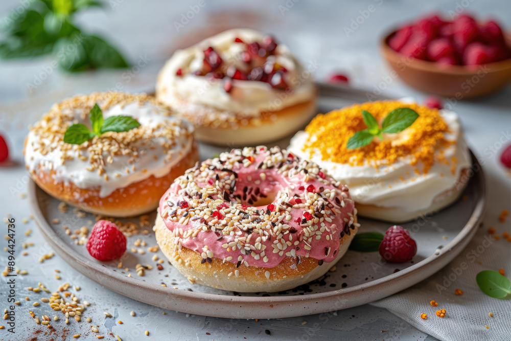 Cream Cheese Bagels With Toppings Cream Cheese Bagels With Toppings