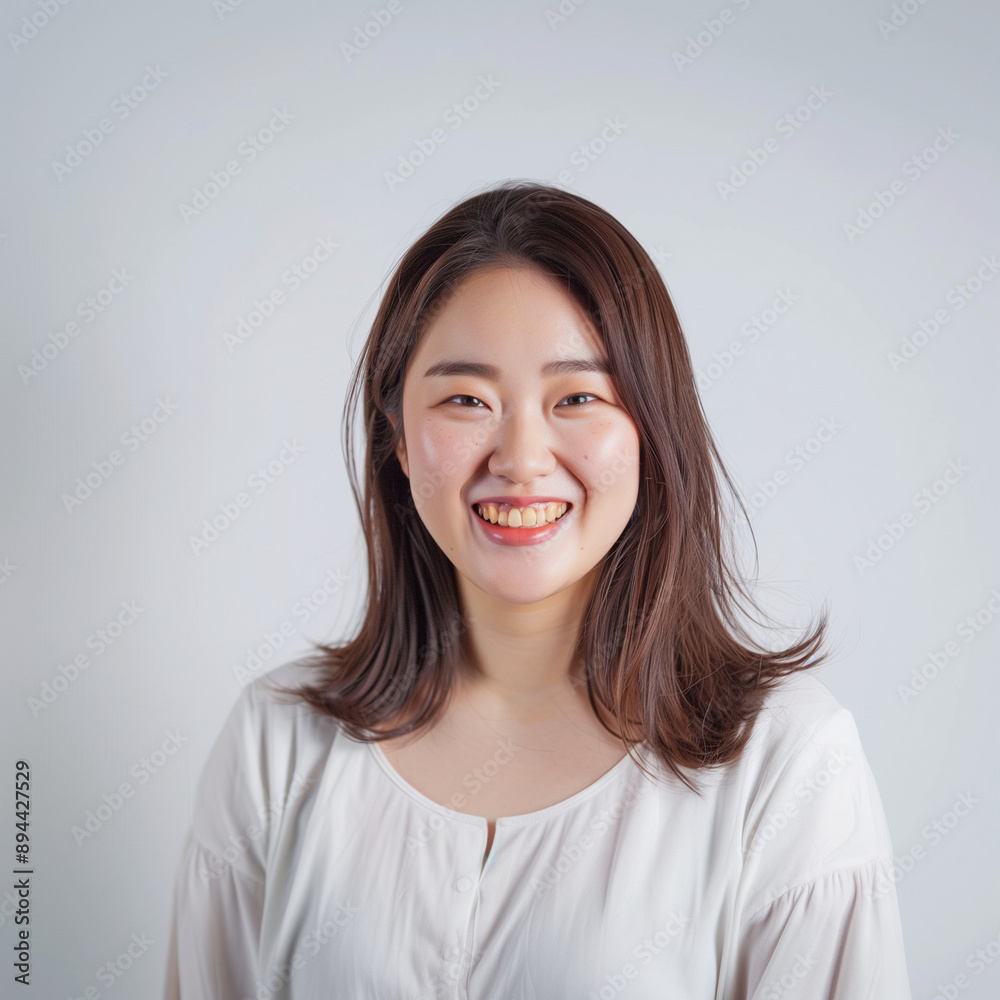 笑顔の可愛い若いアジア人女性のポートレート写真 笑顔の可愛い若いアジア人女性のポートレート写真