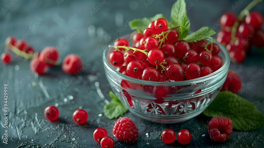 Currants neatly placed in a glass bowl img Currants neatly placed in a glass bowl img