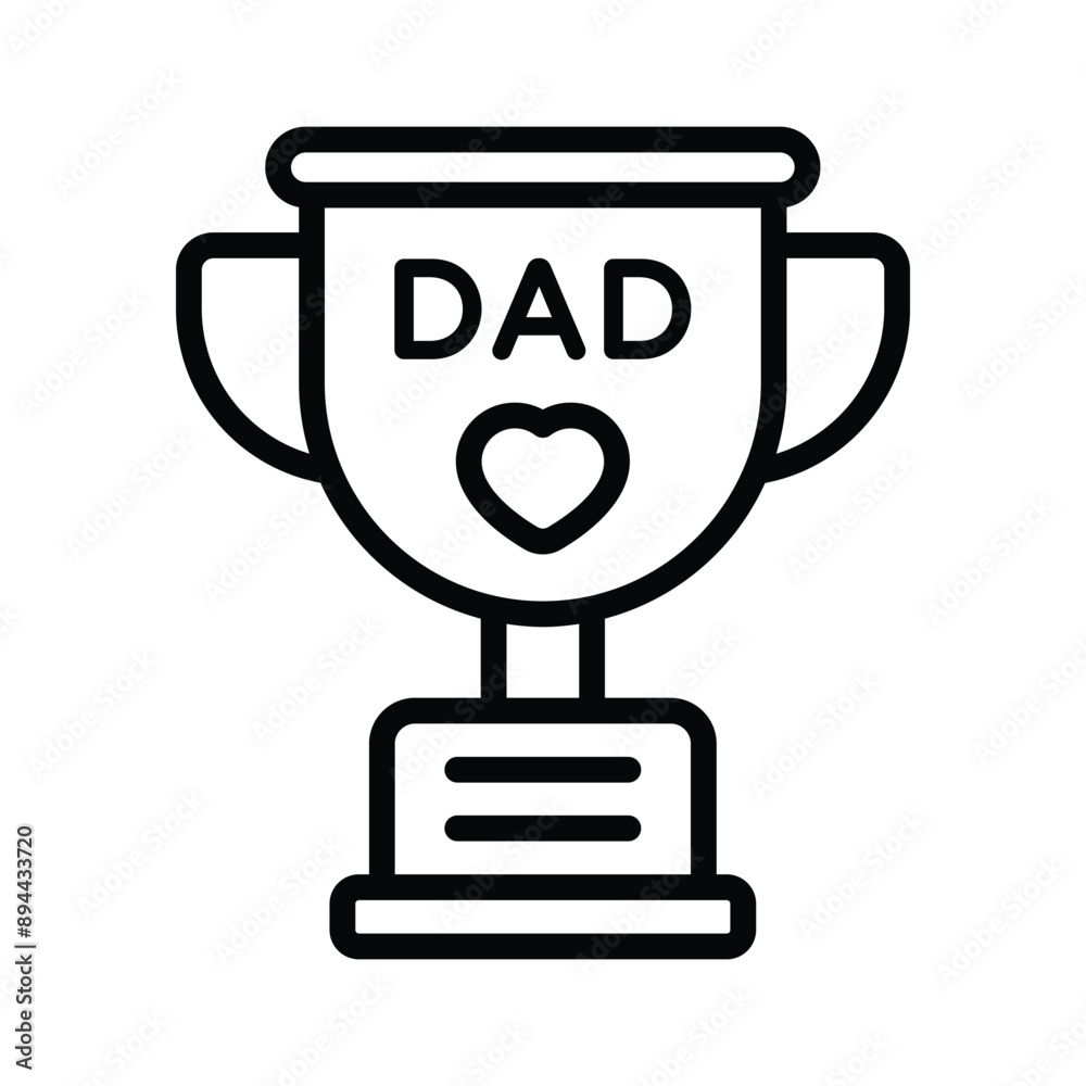 Visually perfect icon of trophy in editable design style Visually perfect icon of trophy in editable design style