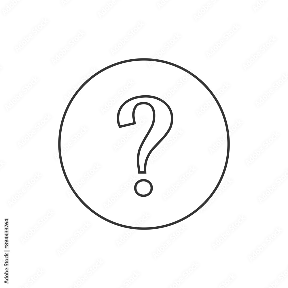Question Mark icon vector Question Mark icon vector