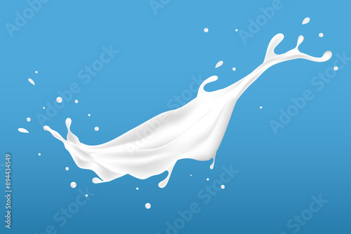 splash milk. additional elements of milk design