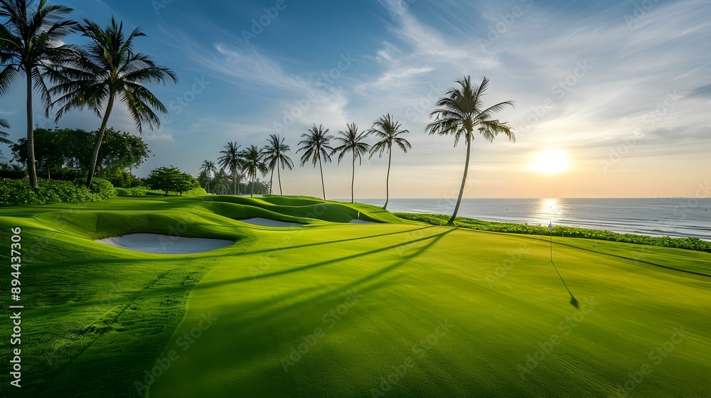 A golf course on the territory A golf course on the territory