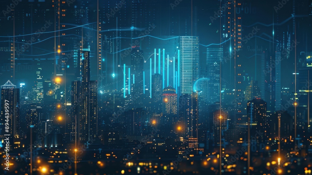 The Futuristic City Skyline The Futuristic City Skyline