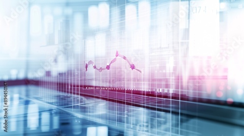 Wallpaper Mural Soft hues background with SEO graphs, representing effective marketing campaigns Torontodigital.ca