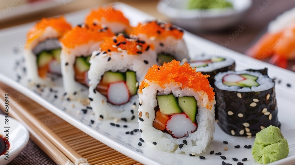 Exquisite Homemade Sushi Rolls Exquisite Homemade Sushi Rolls