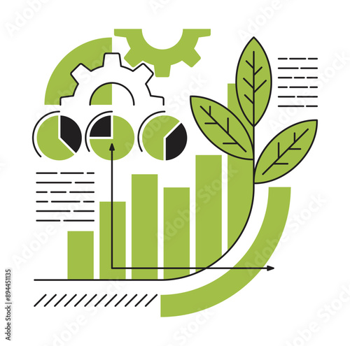 Sustainable economy and development - decoration
