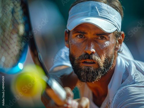 tennis player on the tennis court