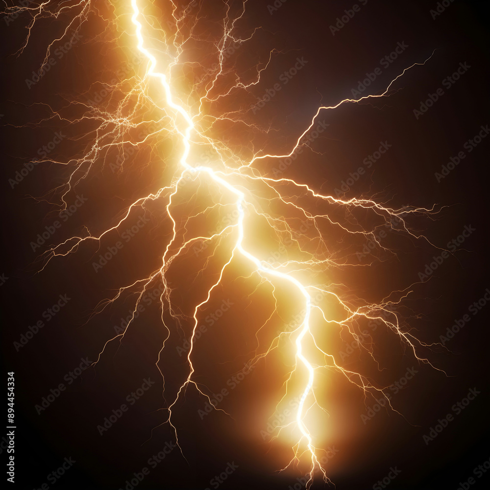 Easy to use real lightning PNG on white background Easy to use real lightning PNG on white background