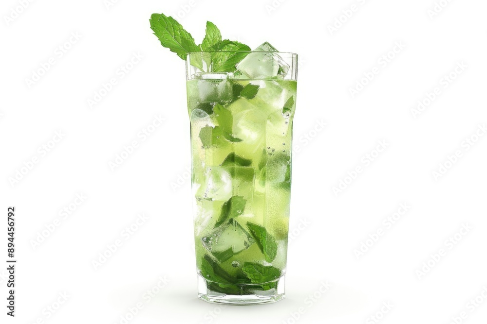 Fresh mojito on white background. Fresh mojito on white background.