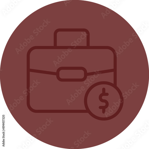 Portfolio Vector Line Maroon Circle Maroon