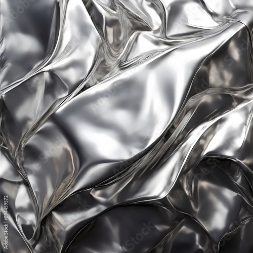 Metallic Silver Texture Background