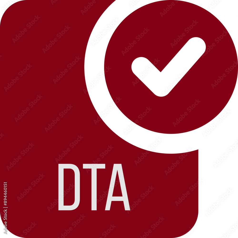 DTA ip file icon with black checked mark DTA ip file icon with black checked mark