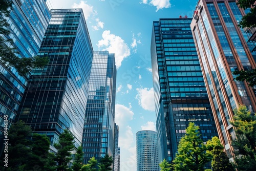 Marunouchi buildings . An image of the Tokyo office district