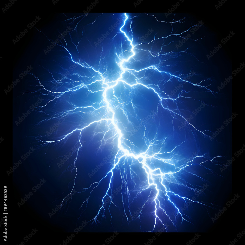 Easy to use real lightning PNG on white background Easy to use real lightning PNG on white background