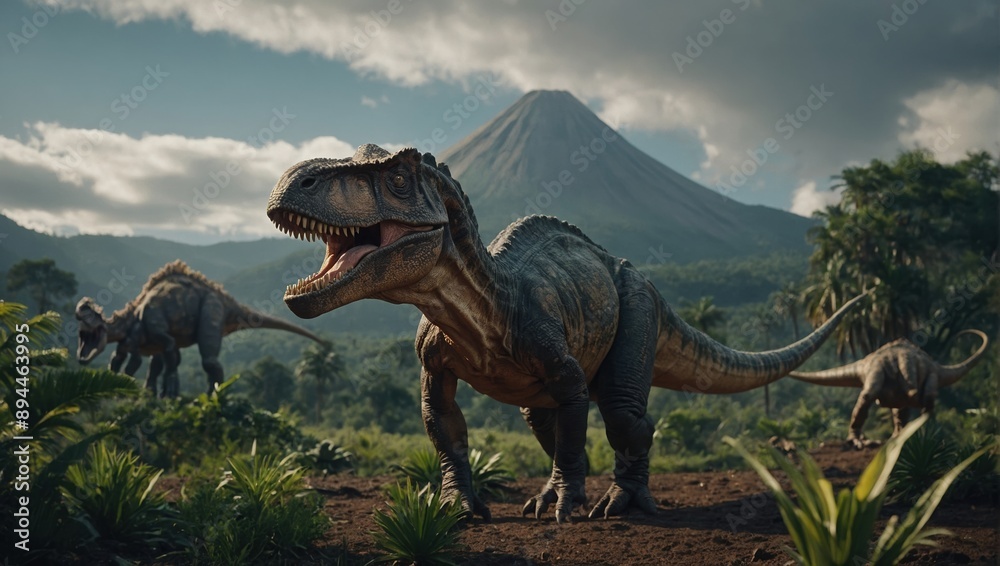 Fototapeta premium The lost age of dinosaur giants