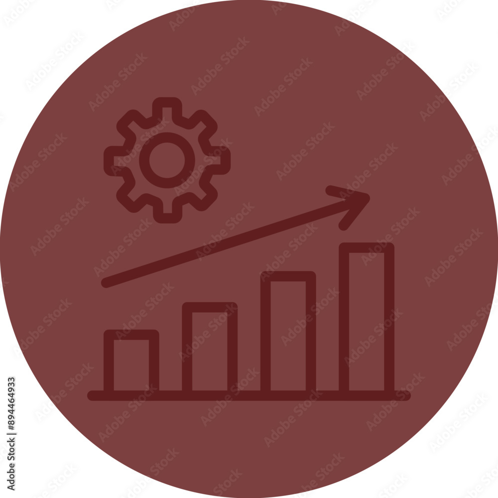 Improvement Vector Line Maroon Circle Maroon Improvement Vector Line Maroon Circle Maroon