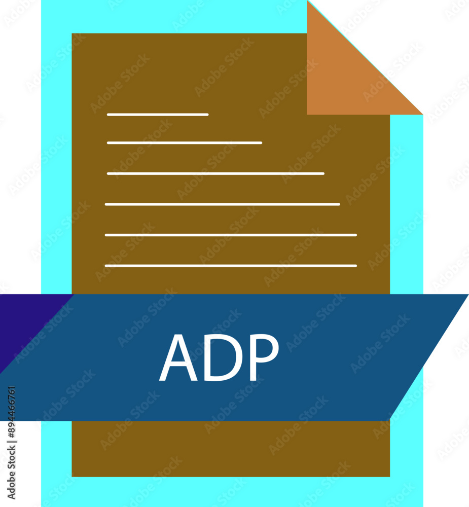 ADP File format icon modern design ADP File format icon modern design