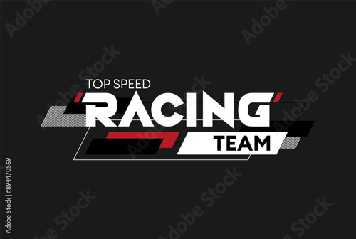 racing performance trendy fashionable vector t-shirt and apparel design, typography, print, poster. Global swatches.