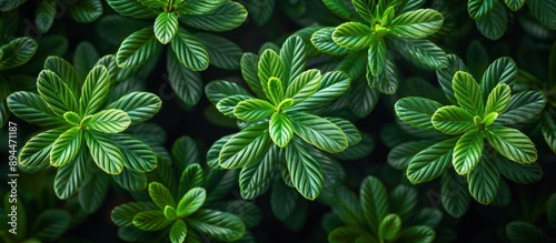 Green Leaves Pattern Background
