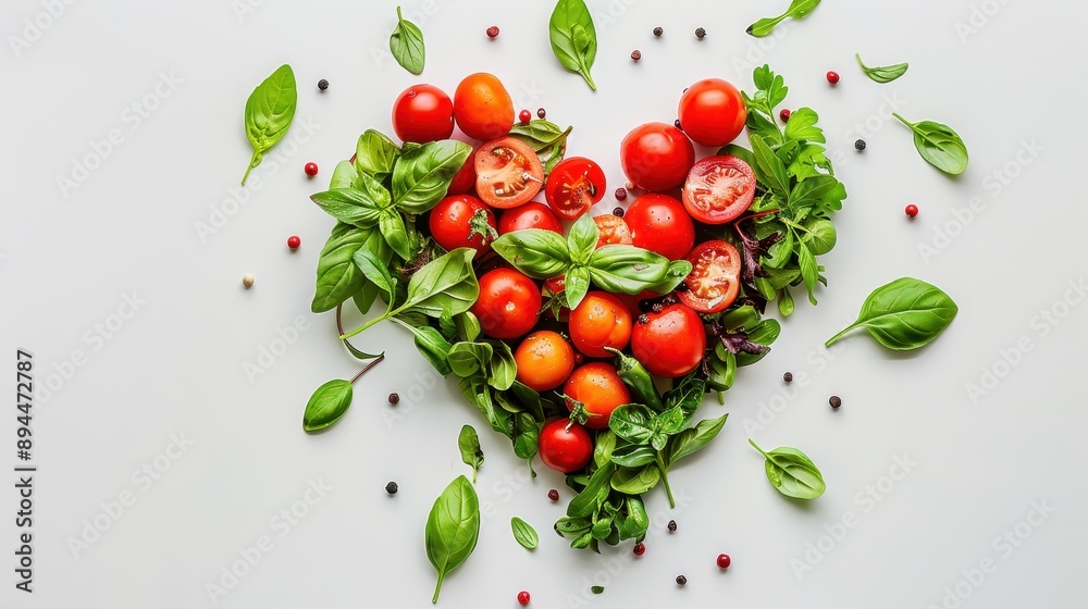 Heart shape made of Fresh variety vegetables on white background,World food day concept,top view,spices and herbs frame,Healthy food,banner,vegan or diet nutrition,creative flat layout,copy space. Heart shape made of Fresh variety vegetables on white background,World food day concept,top view,spices and herbs frame,Healthy food,banner,vegan or diet nutrition,creative flat layout,copy space.