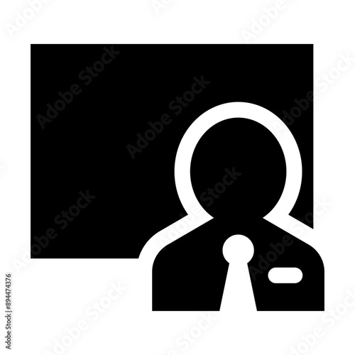 Reporter icon vector illustration graphic design