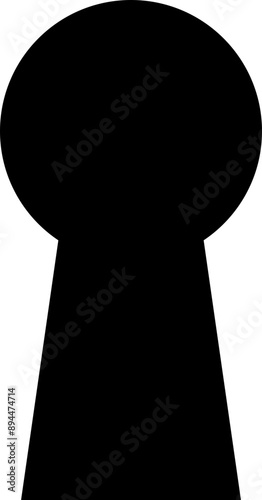 Keyhole icon. premium door key hole. Shape of lock of door. Pictogram Logo design template for home and entrance. Mysterious silhouette door lock. Vector icons, isolated on transparent background,