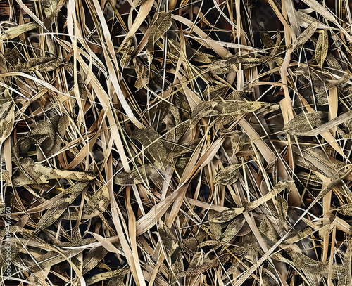 close up of grass hunting camo texture