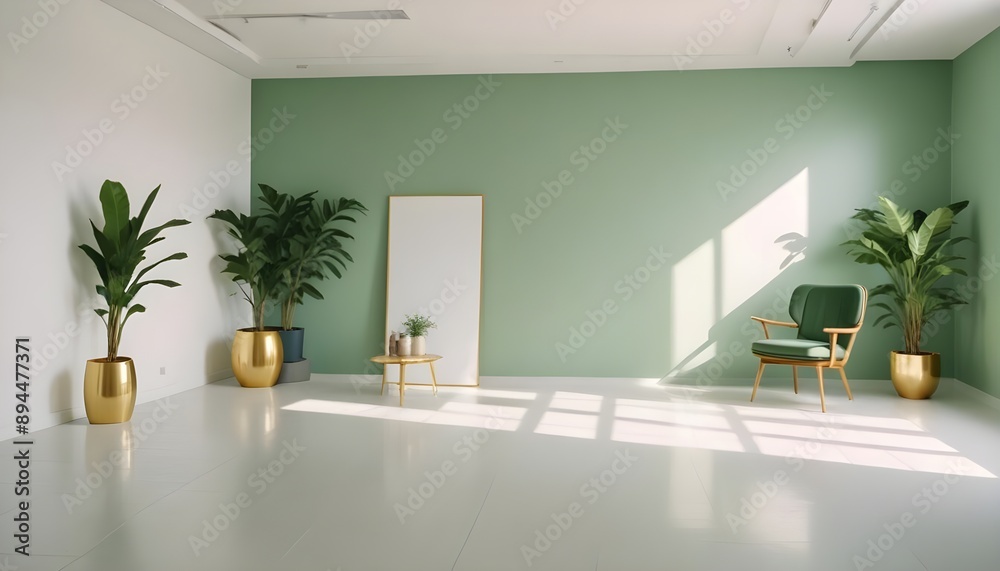 Photo interior modern design room 3d illustration Photo interior modern design room 3d illustration