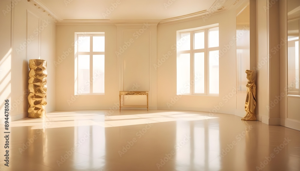 Fototapeta premium Photo interior modern design room 3d illustration