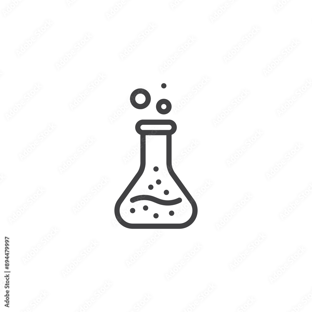 Science Beaker line icon Science Beaker line icon