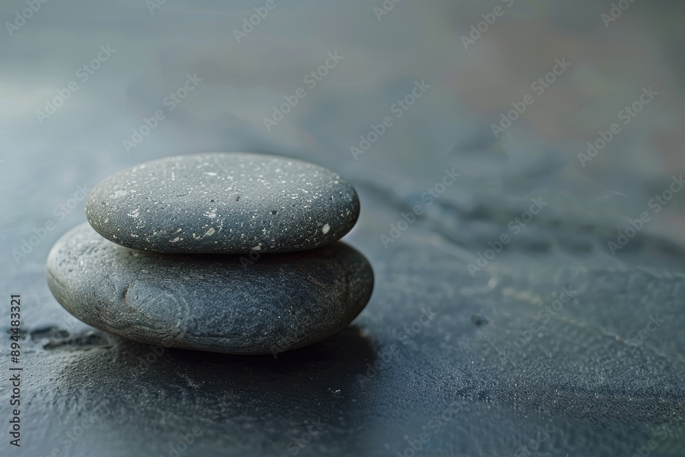 Serene zen stones in water Serene zen stones in water