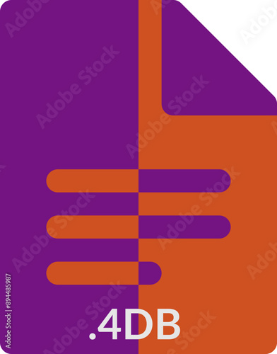 4DB icon 2 color combination mixture