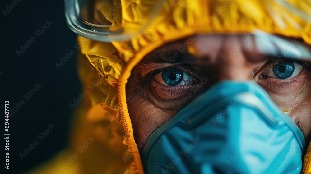 Close-up detail of an industrial worker's safety gear in focus, highlighting yellow hard hat and precise safety elements, indicating preparedness in workplace environment. Close-up detail of an industrial worker's safety gear in focus, highlighting yellow hard hat and precise safety elements, indicating preparedness in workplace environment.