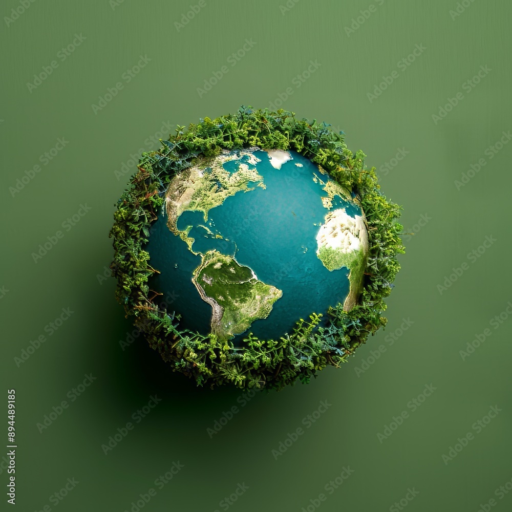 Miniature of Earth with Copy Space Background Miniature of Earth with Copy Space Background