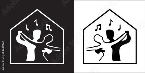  IIlustration Vector graphics of Music and Party icon
