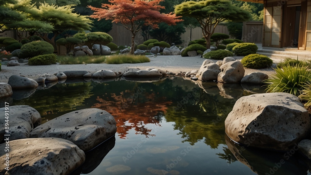 Fototapeta premium pond in the park