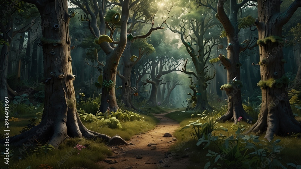 Obraz premium trees in the forest