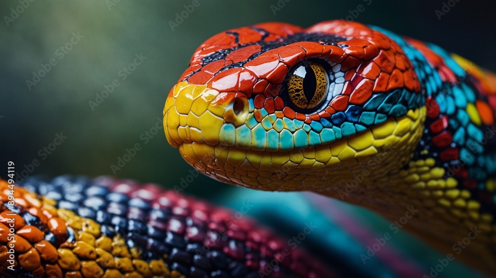 Fototapeta premium close up of a snake