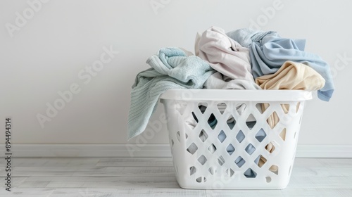 The Laundry Basket of Clothes photo