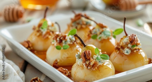 Baked Pears With Pecans and Honey
